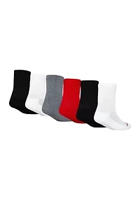 Boys Jordan Legend Crew Socks - 6 Pack