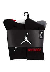 Boys Jordan Legend Crew Socks - 6 Pack