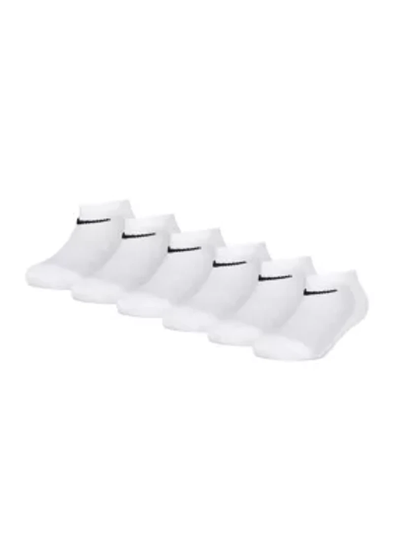 Boys 4-7 6 Pack Mesh Cushion No Show Socks