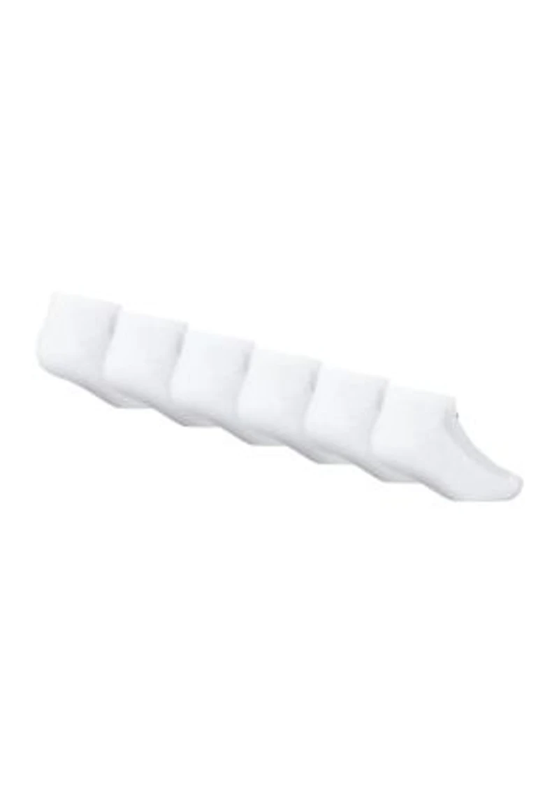 Boys 4-7 6 Pack Mesh Cushion No Show Socks