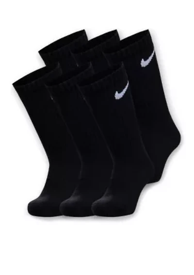 Boys 5-7 Dri-FIT Performance Basic Crew Socks 3-Pack