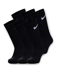 Boys 5-7 Dri-FIT Performance Basic Crew Socks 3-Pack
