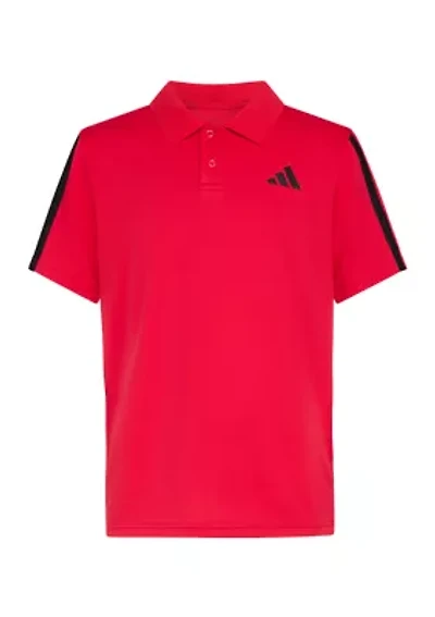 Boys 8-20 Short Sleeve 3-Stripe Polo Shirt