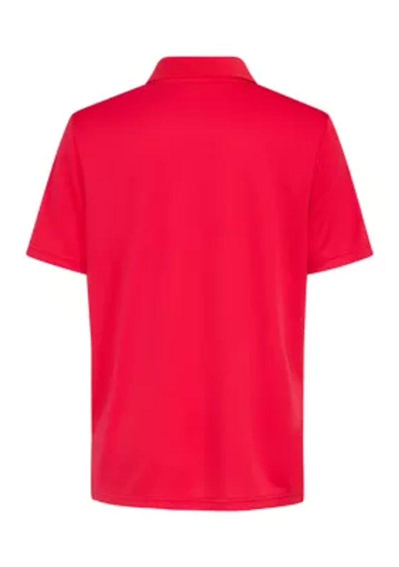 Boys 8-20 Short Sleeve 3-Stripe Polo Shirt