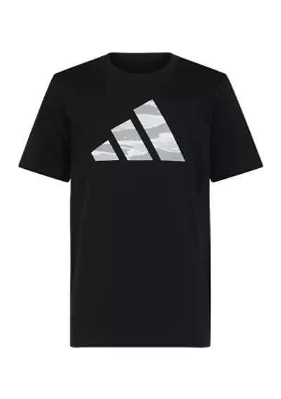 Boys 8-20 Short Sleeve Tiger Camo Logo T-Shirt