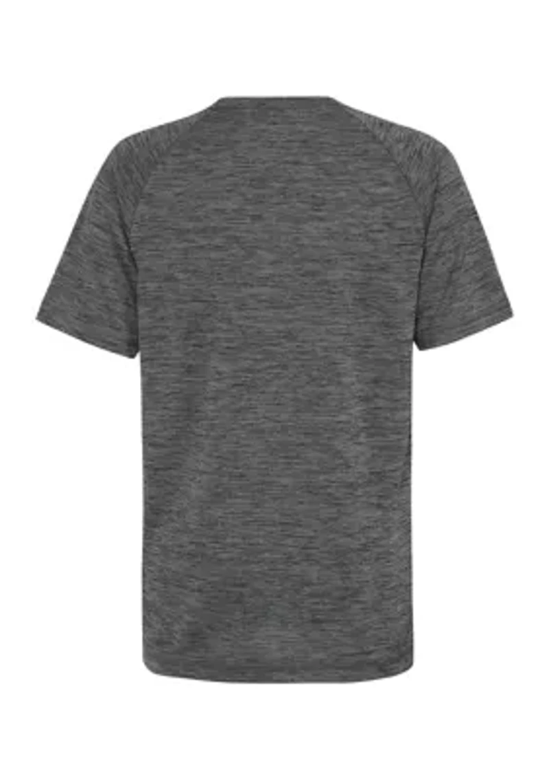 Boys 8-20 Short Sleeve Essential Poly Mélange T-Shirt
