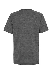 Boys 8-20 Short Sleeve Essential Poly Mélange T-Shirt