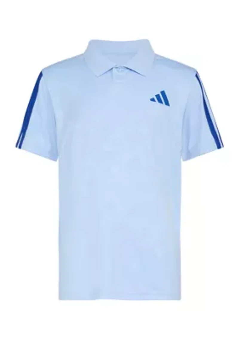 Boys 8-20 Short Sleeve Printed Legacy Deboss Polo Shirt