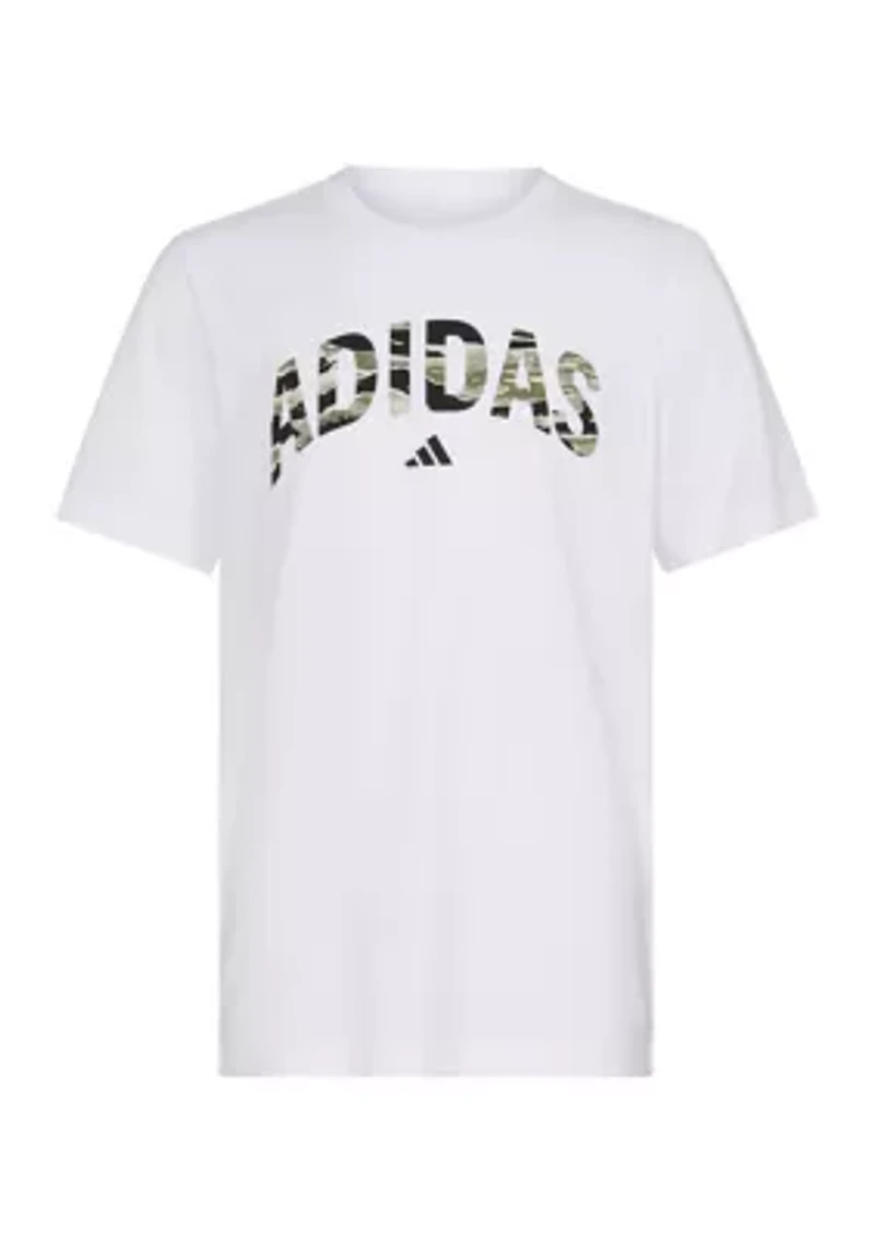 Boys 8-20 Short Sleeve Tiger Camo Stack T-Shirt