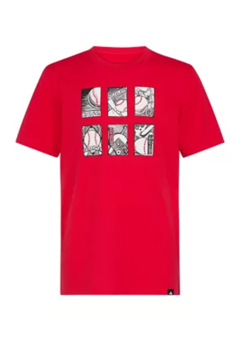 Boys 8-20 Short Sleeve Baseball Card Graphic T-Shirt