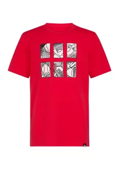 Boys 8-20 Short Sleeve Baseball Card Graphic T-Shirt