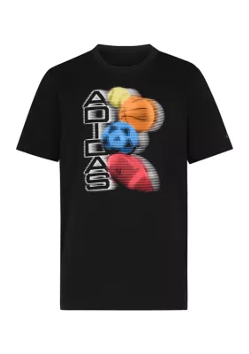 Boys 8-20 Short Sleeve Distortion Multi Sport Graphic T-Shirt