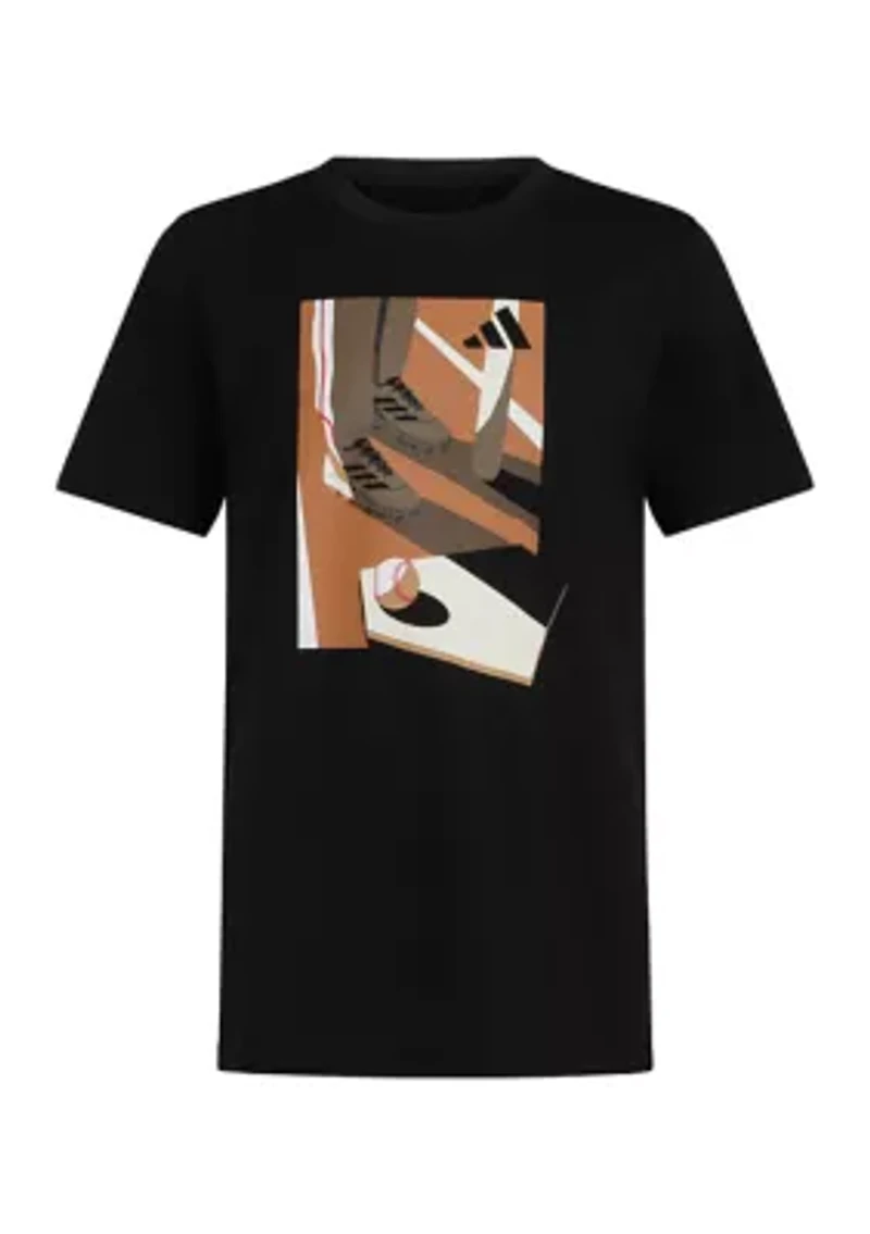 Boys 8-20 Short Sleeve Baseball Plate T-Shirt