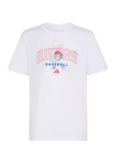 Boys 8-20 Short Sleeve Baseball Mascot T-Shirt - Extended