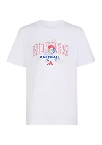 Boys 8-20 Short Sleeve Baseball Mascot T-Shirt - Extended