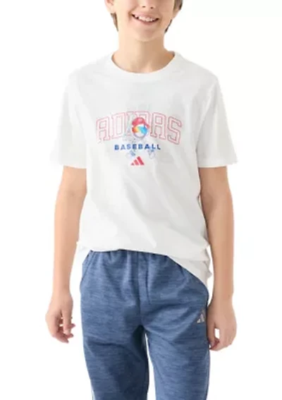 Boys 8-20 Short Sleeve Baseball Mascot Graphic T-Shirt
