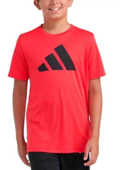 Boys 8-20 Short Sleeve Essential Poly Tee