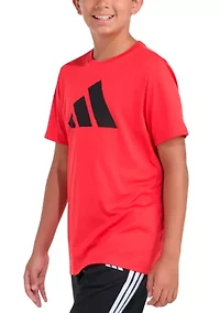 Boys 8-20 Short Sleeve Essential Poly Tee