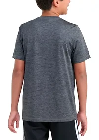 Boys 8-20 Short Sleeve Essential Poly Mélange Tee