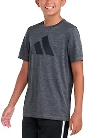 Boys 8-20 Short Sleeve Essential Poly Mélange Tee