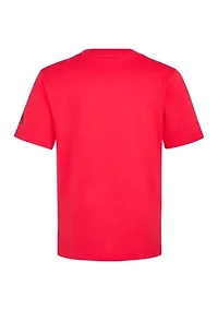 Boys 4-7 Short Sleeve Small Embroidered Logo T-Shirt