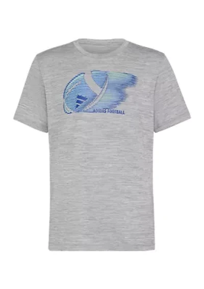 Boys 8-20 Short Sleeve Polyester Athlete Mélange T-Shirt