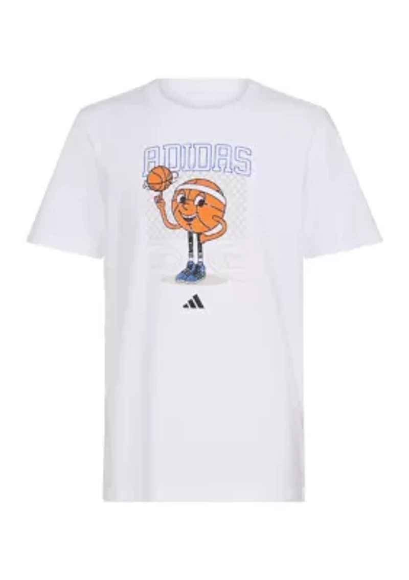 Boys 8-20 Short Sleeve Basketball Mascot T-Shirt