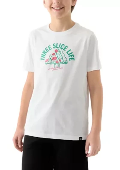 Boys 8-20 Short Sleeve Three Slice Life Graphic T-Shirt