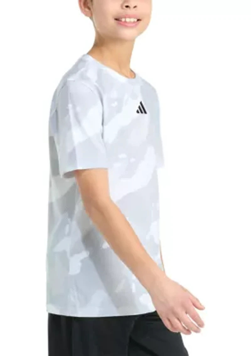Boys 8-20 Allover Print Halftone Camo T-Shirt