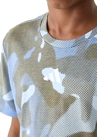Boys 8-20 Allover Print Halftone Camo T-Shirt