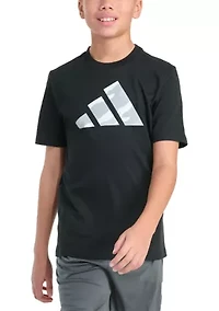 Boys 8-20  Short Sleeve Halftone Camo Logo Tee