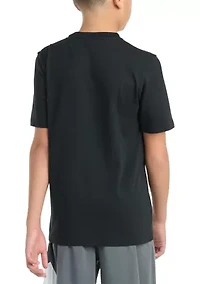 Boys 8-20  Short Sleeve Halftone Camo Logo Tee