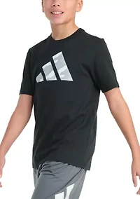 Boys 8-20  Short Sleeve Halftone Camo Logo Tee