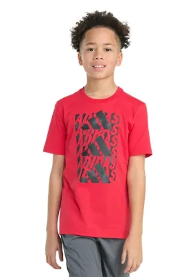 Boys 8-20 Short Sleeve Woodland Camo Stack Graphic T-Shirt (Extended Size)