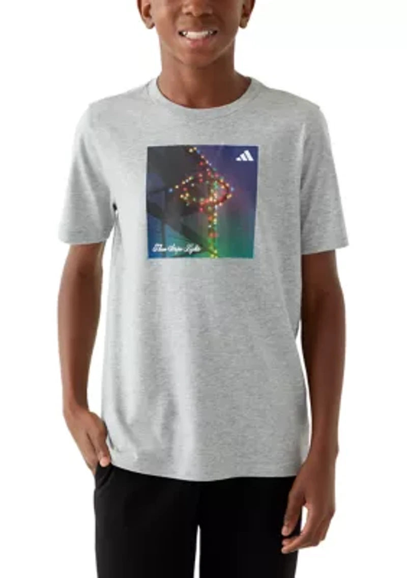 Boys 8-20 Lights Basketball Hoop Short Sleeve Graphic T-Shirt