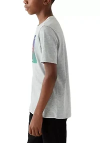 Boys 8-20 Lights Basketball Hoop Short Sleeve Graphic T-Shirt