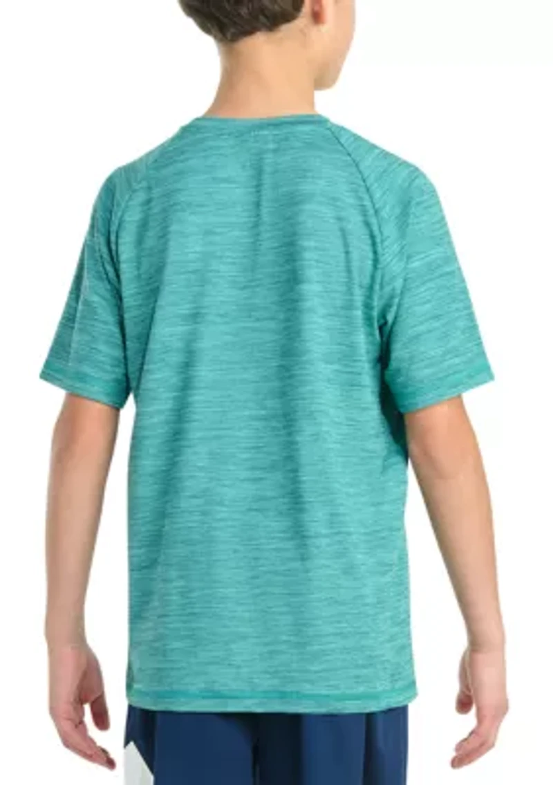 Boys 8-20 Short Sleeve Essential Polyester Mélange T-Shirt