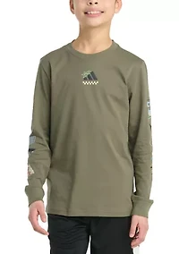 Boys 8-20 Long Sleeve "Play Your Way" T-Shirt (Extended Size)
