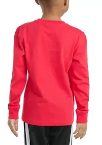 Boys 4-7 Long Sleeve Halftone Camo Logo T-Shirt