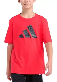 4-7 Boys Short Sleeve Lenticular Camo Logo T-Shirt