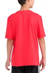 4-7 Boys Short Sleeve Lenticular Camo Logo T-Shirt