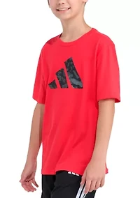 4-7 Boys Short Sleeve Lenticular Camo Logo T-Shirt