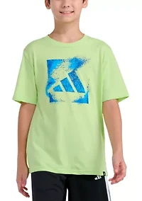 Boys 8-20 Short Sleeve Spray Gradient Logo Graphic T-Shirt