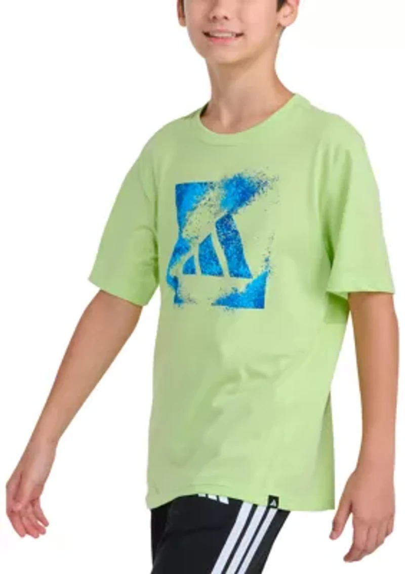 Boys 8-20 Short Sleeve Spray Gradient Logo Graphic T-Shirt