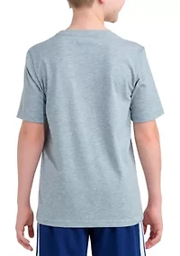 Boys 8-20 Short Sleeve Collegiate Arch Heather T-Shirt