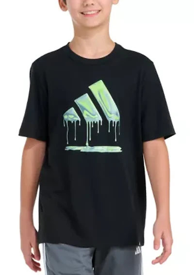 Boys 8-20 Short Sleeve Chrome Dip Logo T-Shirt