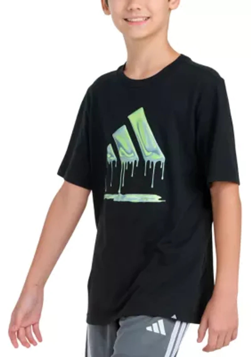 Boys 8-20 Short Sleeve Chrome Dip Logo T-Shirt