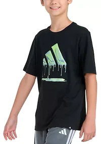 Boys 8-20 Short Sleeve Chrome Dip Logo T-Shirt