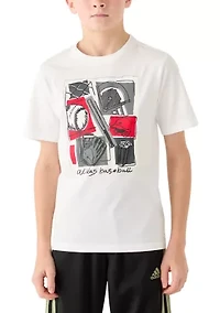 Boys 8-20 Baseball Collage Short Sleeve Graphic T-Shirt