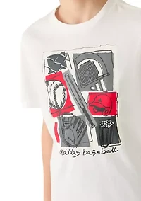 Boys 8-20 Baseball Collage Short Sleeve Graphic T-Shirt